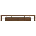 Pikkukuva 10 / 11: TV-tasot - Living TV-taso LED-valoilla ruskea tammi 230x36,5x40 cm
