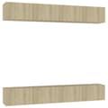 Pikkukuva 3 / 9: TV-tasot - Living TV-tasot 4 kpl Sonoma-tammi 100x30x30 cm tekninen puu