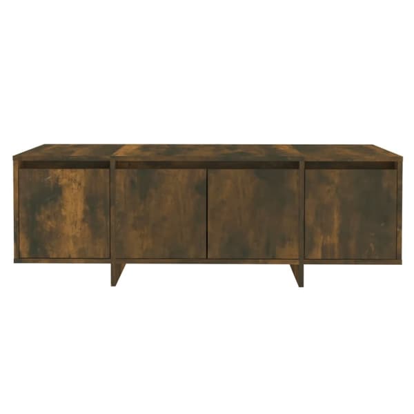 TV-bänkar - Living Tv-bänk rökfärgad ek 120x30x40,5 cm konstruerat trä