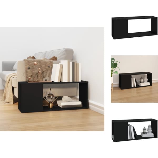 TV-møbler - Living tv-bord 80x24x32 cm konstrueret træ sort