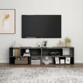 Miniatyrbild 4 av 10: TV-bänkar - Living TV-bänk grå högglans 149x30x52 cm spånskiva