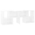 Miniatyrbillede 3 af 8: TV-møbler - Living tv-skab 104x30x52 cm konstrueret træ hvid