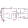 Miniatyrbillede 8 af 8: TV-møbler - Living tv-skab 104x30x52 cm konstrueret træ hvid