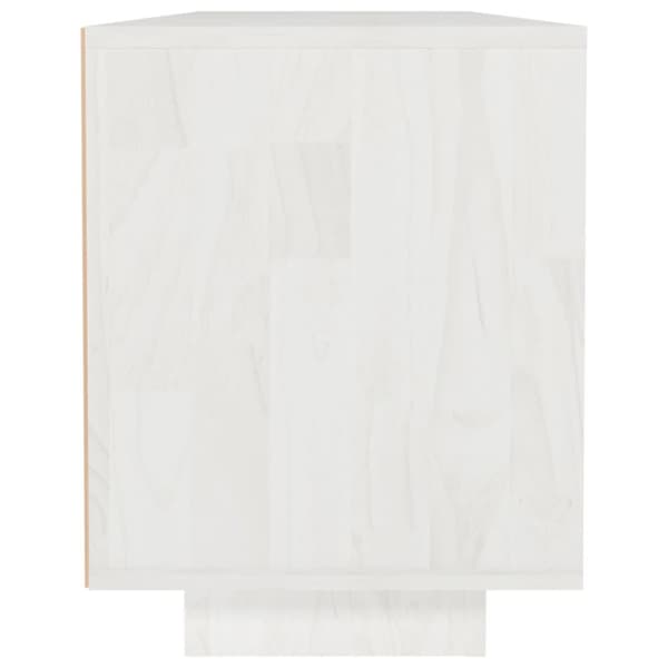 TV-møbler - Living tv-skab 110x30x40 cm massivt fyrretræ hvid