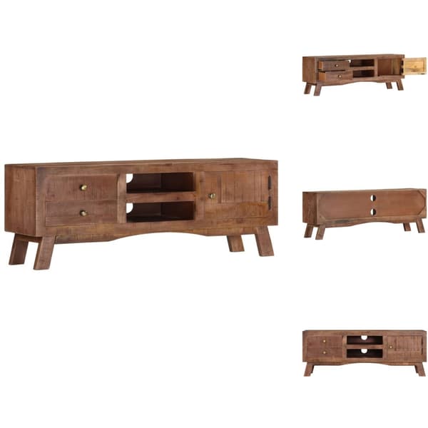 TV-møbler - Living tv-bord 110x30x40 cm ru mangotræ