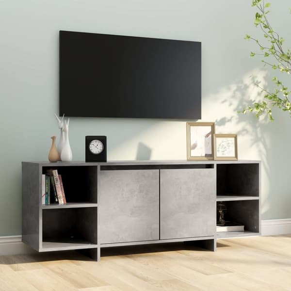 TV-tasot - Living TV-taso betoninharmaa 130x35x50 cm lastulevy