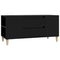 Miniatyrbillede 3 af 11: TV-møbler - Living tv-bord 102x44,5x50 cm konstrueret træ sort