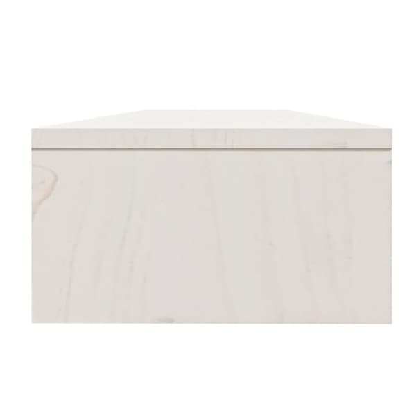 TV-møbler - Living skærmholder 100x24x13 cm massivt fyrretræ hvid