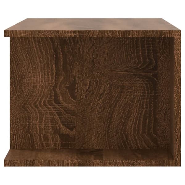 TV-tasot - Living TV-taso LED-valoilla ruskea tammi 90x39x30 cm