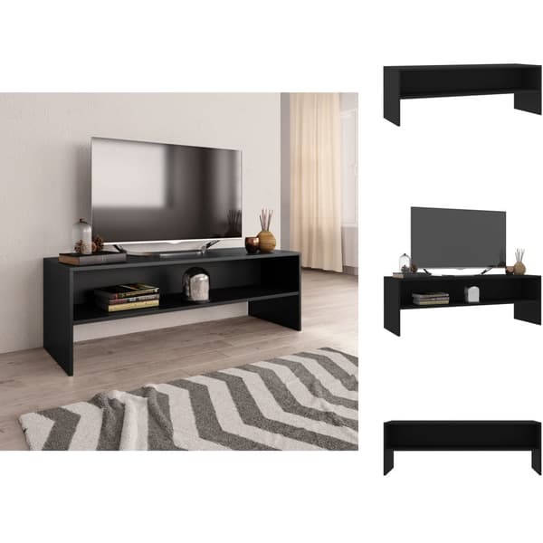 TV-tasot - Living TV-taso musta 120x40x40 cm tekninen puu
