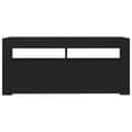 Miniatyrbillede 9 af 11: TV-møbler - Living tv-bord med LED-lys 90x35x40 cm sort
