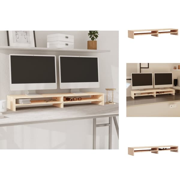 TV-tasot - Living Näyttöteline 100x24x13 cm täysi mänty