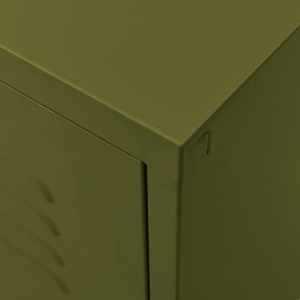 TV-møbler - Living tv-skab 105x35x50 cm stål olivengrøn