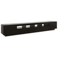Miniatyrbillede 8 af 11: TV-møbler - Living tv-skab med LED-lys 260x35x40 cm sort