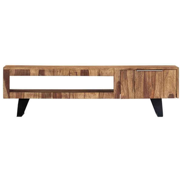 TV-bänkar - Living TV-bänk 140x30x40 cm massivt sheshamträ