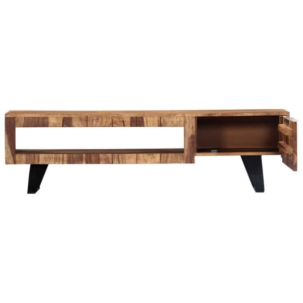TV-bänkar - Living TV-bänk 140x30x40 cm massivt sheshamträ