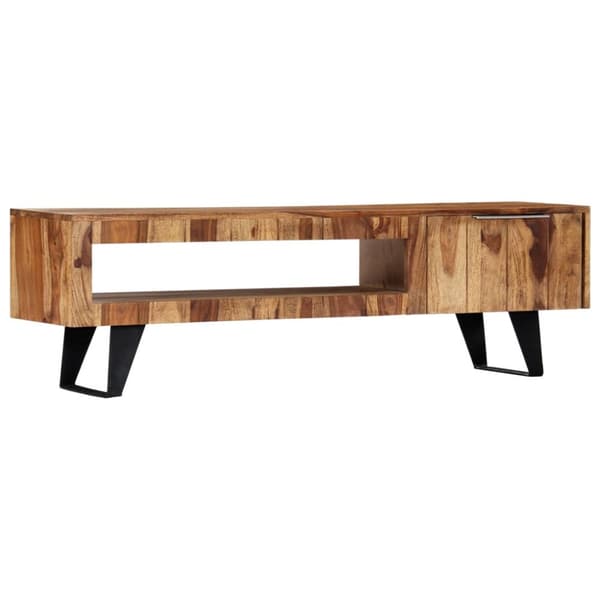 TV-bänkar - Living TV-bänk 140x30x40 cm massivt sheshamträ