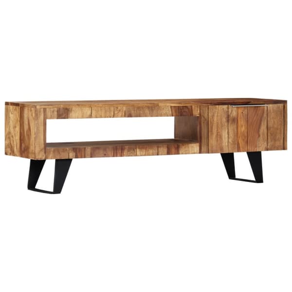 TV-bänkar - Living TV-bänk 140x30x40 cm massivt sheshamträ