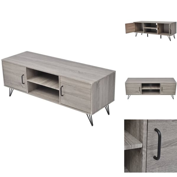 TV-bänkar - Living TV-bänk 120x40x45 cm grå