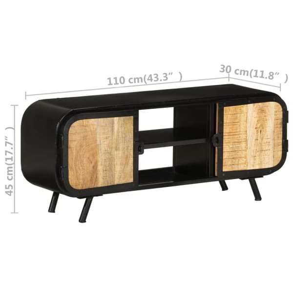 TV-møbler - Living tv-skab 110x30x45 cm ru mangotræ