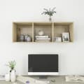 Miniatyrbillede 8 af 10: TV-møbler - Living væghængt tv-skab 37x37x107cm spånplade sonoma-eg