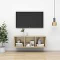 Miniatyrbillede 2 af 10: TV-møbler - Living væghængt tv-skab 37x37x107cm spånplade sonoma-eg