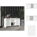 Miniatyrbillede 1 af 10: TV-møbler - Living tv-bord 102x37,5x52,5 cm spånplade hvid