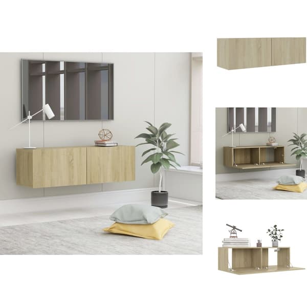TV-tasot - Living TV-taso Sonoma-tammi 100x30x30 cm tekninen puu
