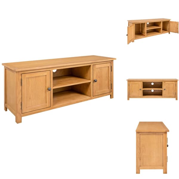 TV-møbler - Living tv-skab 110x35x44 cm massivt egetræ