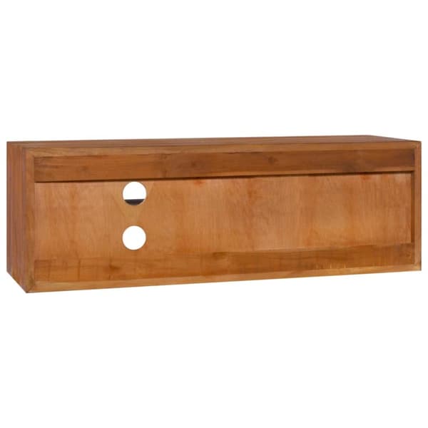 TV-møbler - Living væghængt tv-skab 90x30x30 cm massivt teaktræ