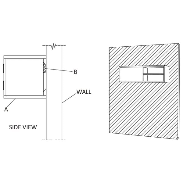 TV-møbler - Living væghængt tv-skab 90x30x30 cm massivt teaktræ