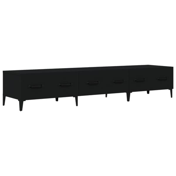 TV-bänkar - Living Tv-bänk svart 150x34,5x30 cm konstruerat trä
