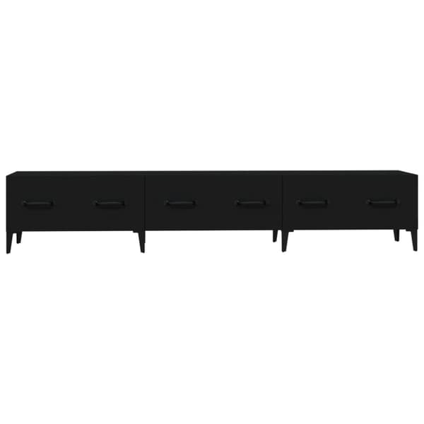 TV-bänkar - Living Tv-bänk svart 150x34,5x30 cm konstruerat trä