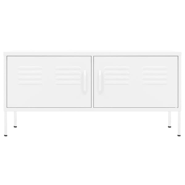 TV-møbler - Living tv-skab 105x35x50 cm stål Hvid