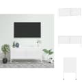 Miniatyrbillede 1 af 11: TV-møbler - Living tv-skab 105x35x50 cm stål Hvid