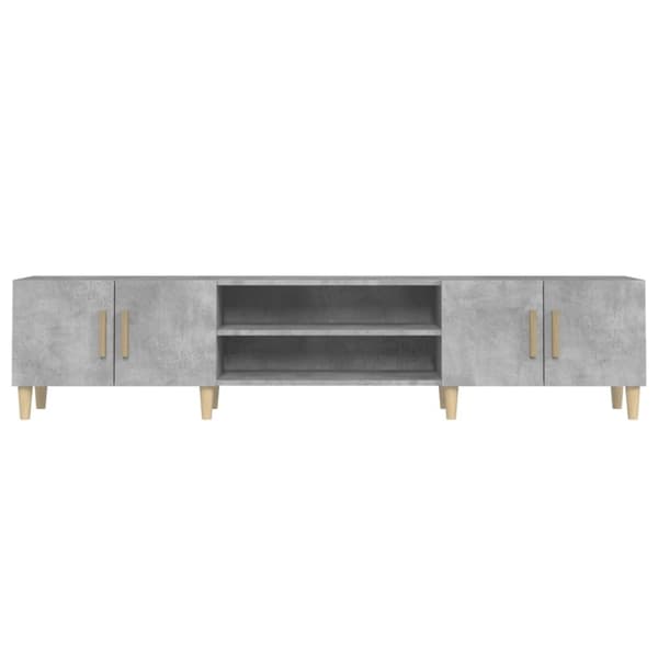 TV-møbler - Living tv-bord 180x31,5x40 cm konstrueret træ betongrå
