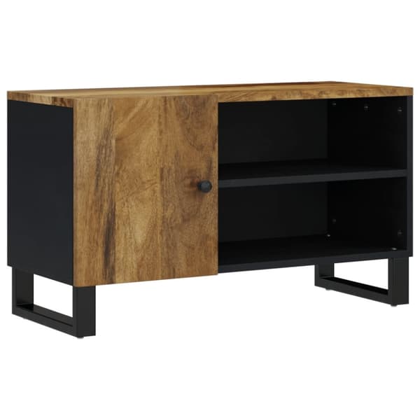 TV-møbler - Living tv-bord 80x33x46 cm massivt mangotræ og konstrueret træ