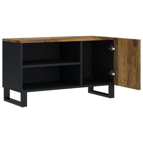 TV-møbler - Living tv-bord 80x33x46 cm massivt mangotræ og konstrueret træ