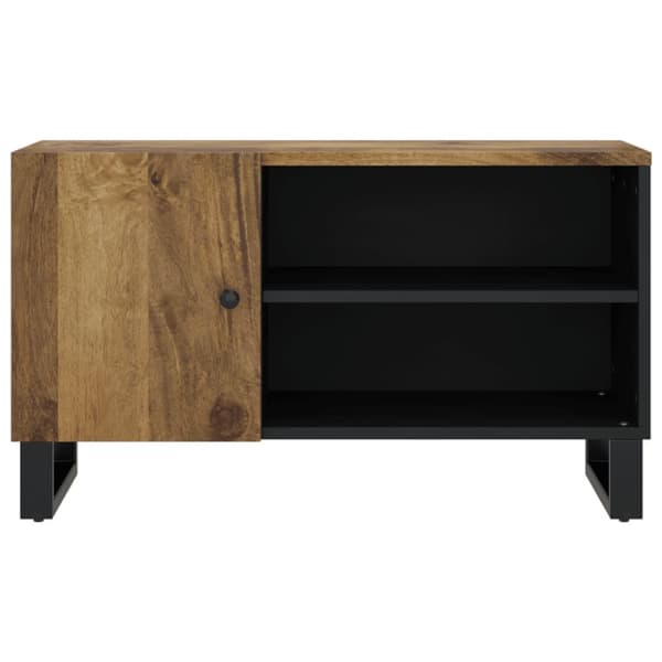 TV-møbler - Living tv-bord 80x33x46 cm massivt mangotræ og konstrueret træ