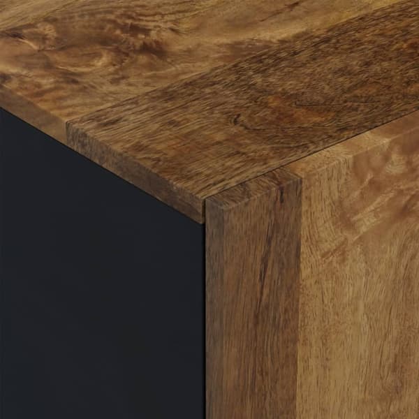 TV-møbler - Living tv-bord 80x33x46 cm massivt mangotræ og konstrueret træ