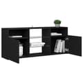 Pikkukuva 7 / 11: TV-tasot - Living TV-taso LED-valoilla musta 120x30x50 cm