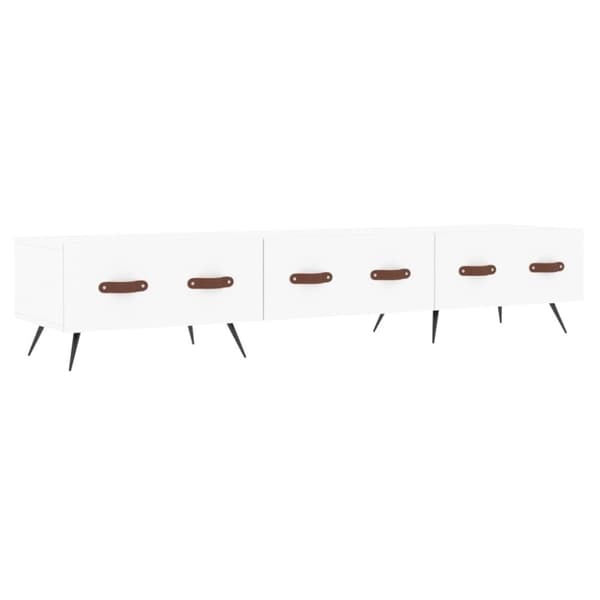TV-bänkar - Living Tv-bänk vit 150x36x30 cm konstruerat trä