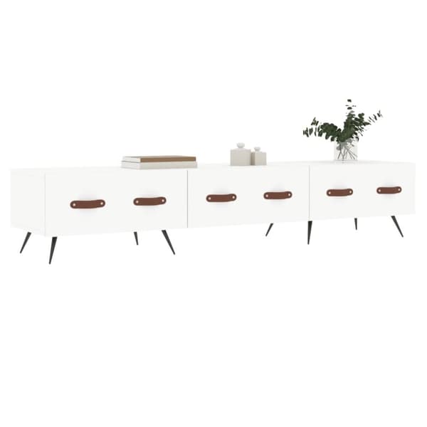 TV-bänkar - Living Tv-bänk vit 150x36x30 cm konstruerat trä