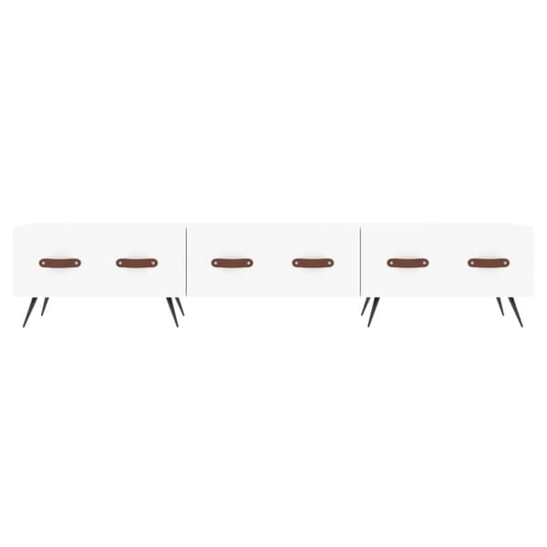 TV-bänkar - Living Tv-bänk vit 150x36x30 cm konstruerat trä