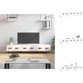 Miniatyrbild 1 av 11: TV-bänkar - Living Tv-bänk vit 150x36x30 cm konstruerat trä