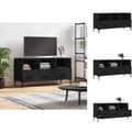 Miniatyrbillede 1 af 11: TV-møbler - Living tv-bord 102x36x50 cm konstrueret træ sort