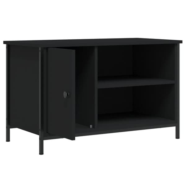TV-bänkar - Living Tv-bänk svart 80x40x50 cm konstruerat trä