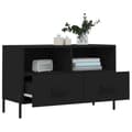 Miniatyrbillede 5 af 11: TV-møbler - Living tv-bord 80x36x50 cm konstrueret træ sort
