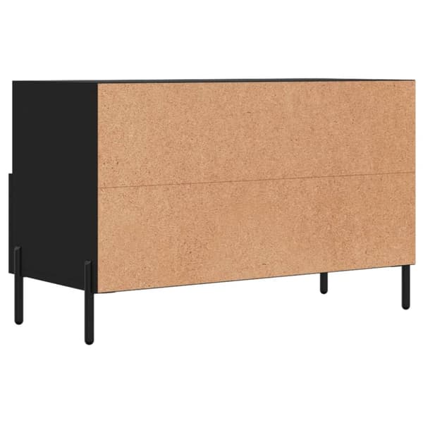 TV-møbler - Living tv-bord 80x36x50 cm konstrueret træ sort