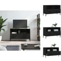 Miniatyrbillede 1 af 11: TV-møbler - Living tv-bord 80x36x50 cm konstrueret træ sort